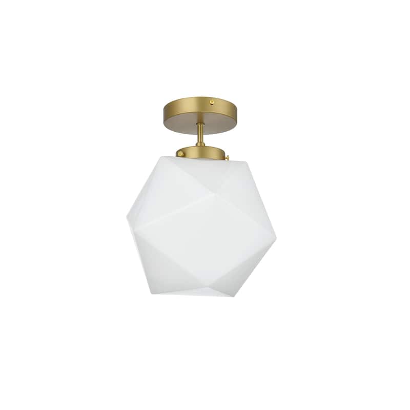 Elegant Lighting LD2347 Lawrence 10" Wide Semi-flush Ceiling Fixture