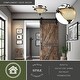 preview thumbnail 2 of 6, Sierra 18-in W Bronze Rustic Pinecone Bowl Semi Flush Mount Ceiling Light Cream Glass - 18-in W x 13-in H x 18-in D
