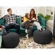 preview thumbnail 24 of 110, Jaxx Ellis Pouf - Modern Shearling Faux-Lamb Plush Fleece Ottoman