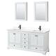 Option White / White Quartz Top / Matte Black Hardware
