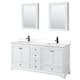 Option White / White Quartz Top / Matte Black Hardware