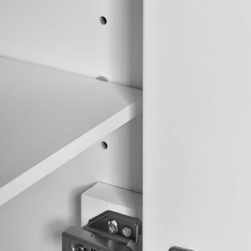 30" Bathroom Vanity with Ceramic Sink, Adjustable Shelf, Soft Close Door, and Three Soft Close Drawers