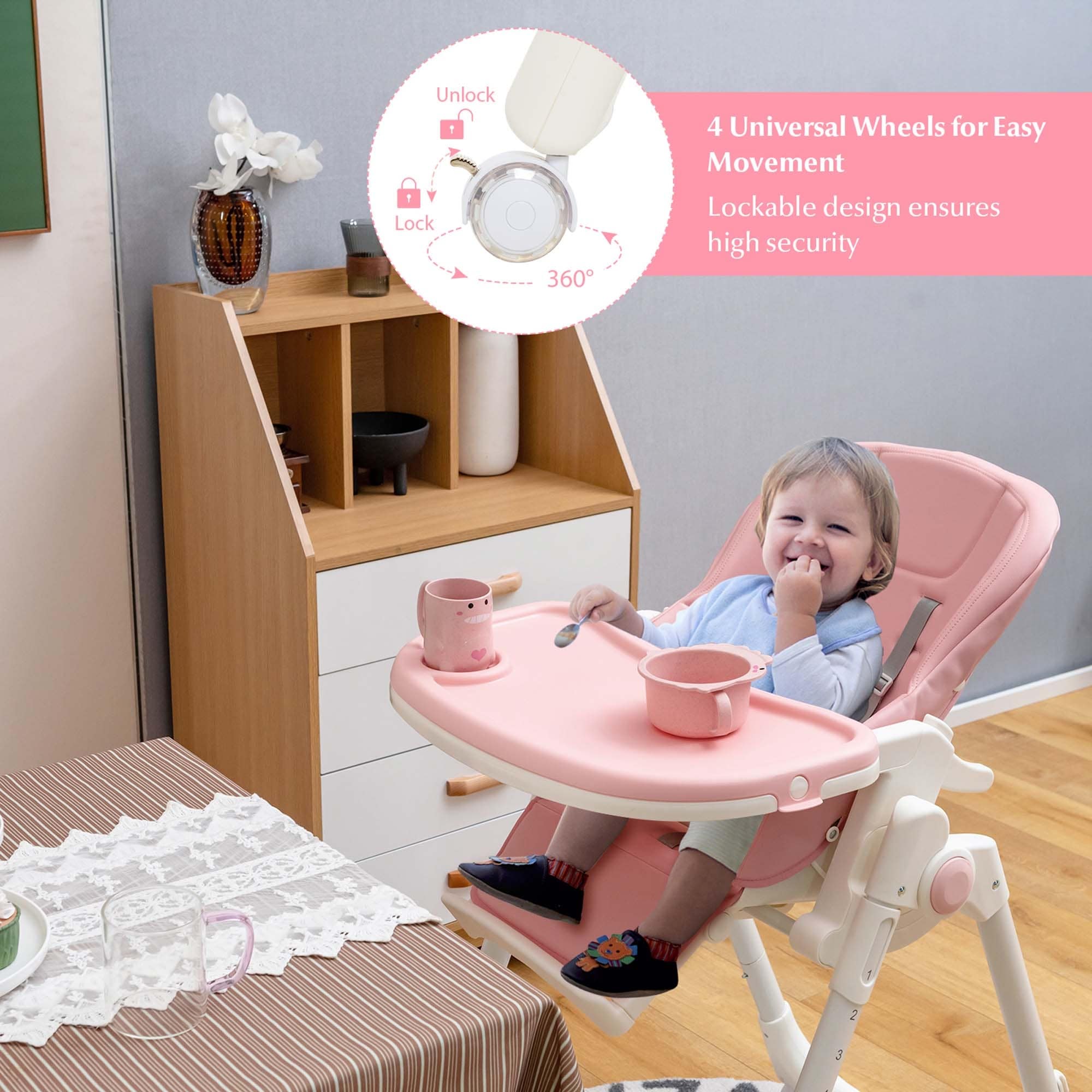 Rotating high chair sales