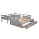 preview thumbnail 9 of 10, Twin Over Full Bunk Bed House Bed Kids Bed
