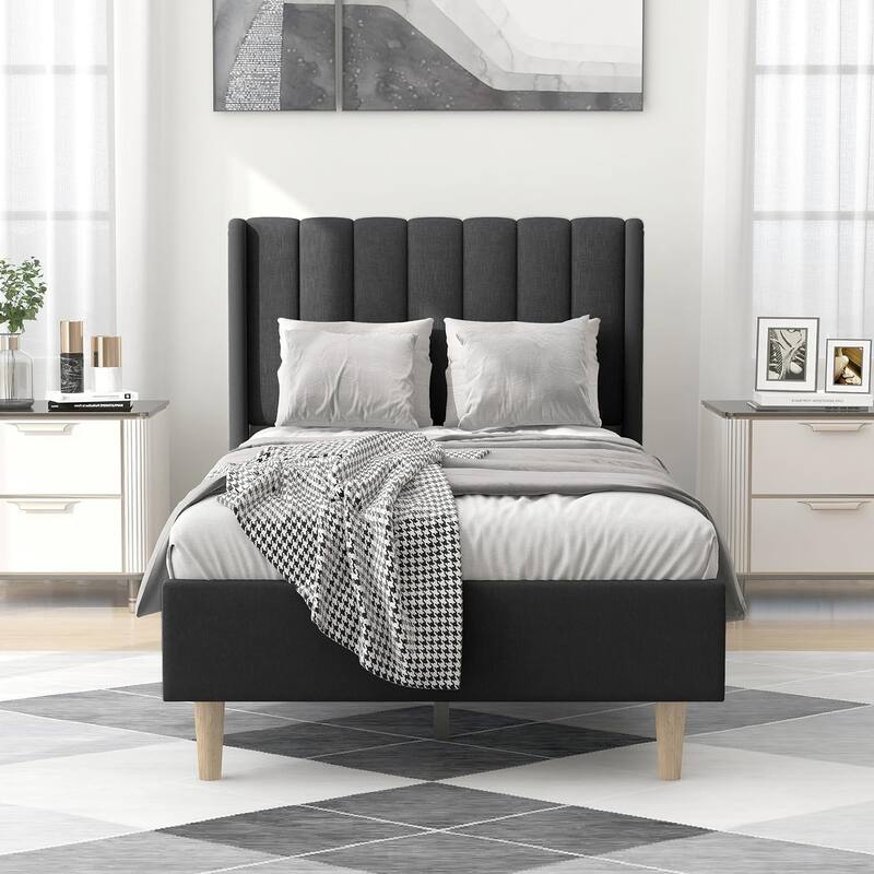 Alazyhome Upholstered Platform Bed Frame