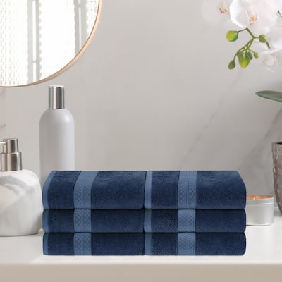 Superior Rayon from Bamboo and Cotton Hand Towel - (Set of 6)
