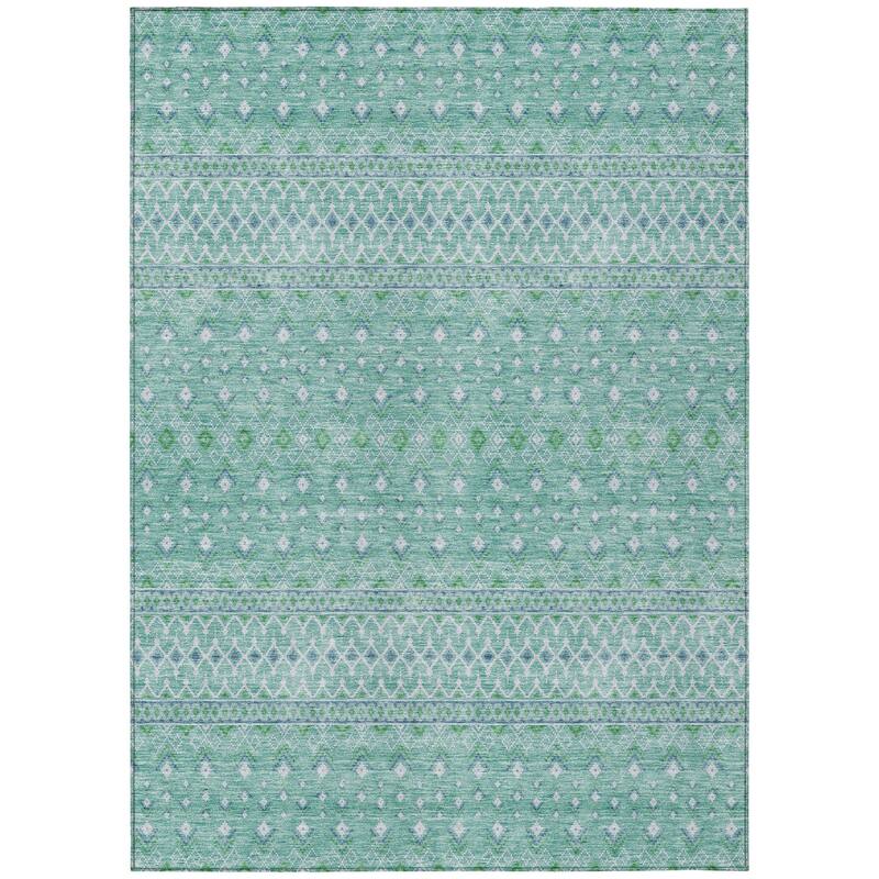 HomeRoots Tribal Transitional Rectangle Outdoor Rug