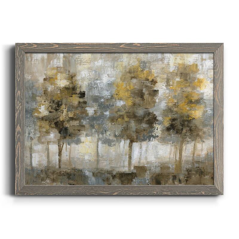 Linen Trees-Premium Framed Canvas - Ready to Hang - 23X32 - Grey
