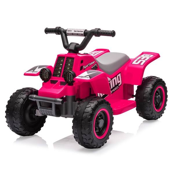 slide 2 of 54, 6V Kids Ride On Electric ATV Rose Pink