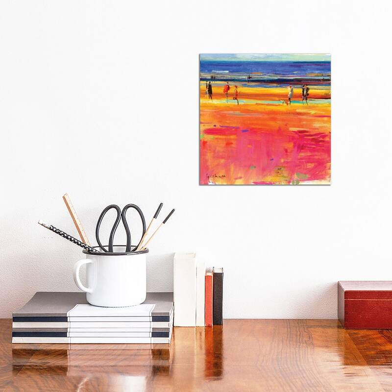 iCanvas "Boulevard de la Plage, 2011" by Peter Graham Canvas Print - 12x12x0.75