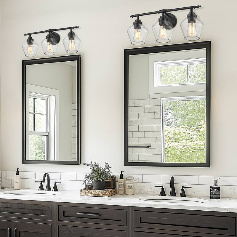 3/4-Light Modern Bathroom Vanity Light