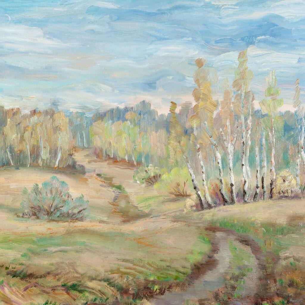 Follow the Dirt Road Painting Print on Wrapped Canvas