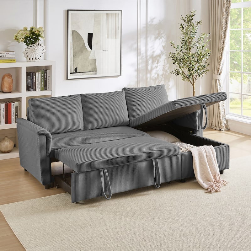 Versatile Convertible Sectional Sofa with Storage and Adjustable Backrest for Ultimate Comfort