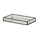 preview thumbnail 12 of 14, Veldra Black Rectangular Fluted Glass Tray