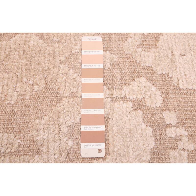 ECARPETGALLERY Hand-knotted Looma Tan Silk, Wool Rug - 8'1 x 10'0