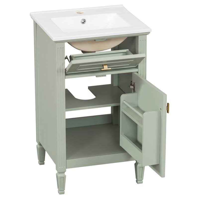 Modern Bathroom Vanity with Functional Storage and Stylish Design