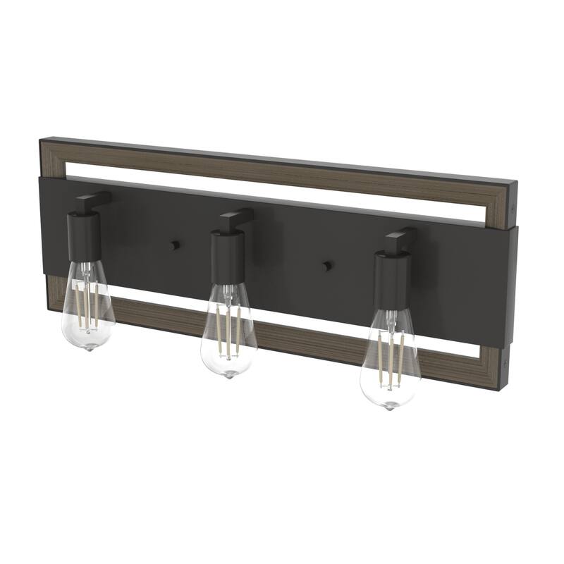 Hunter Woodburn Vanity Wall Light - Modern Farmhouse, Transitional, Rustic - Damp Rated!