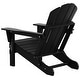 preview thumbnail 40 of 129, POLYTRENDS Laguna All Weather Poly Outdoor Adirondack Chair - Foldable (Set of 2)