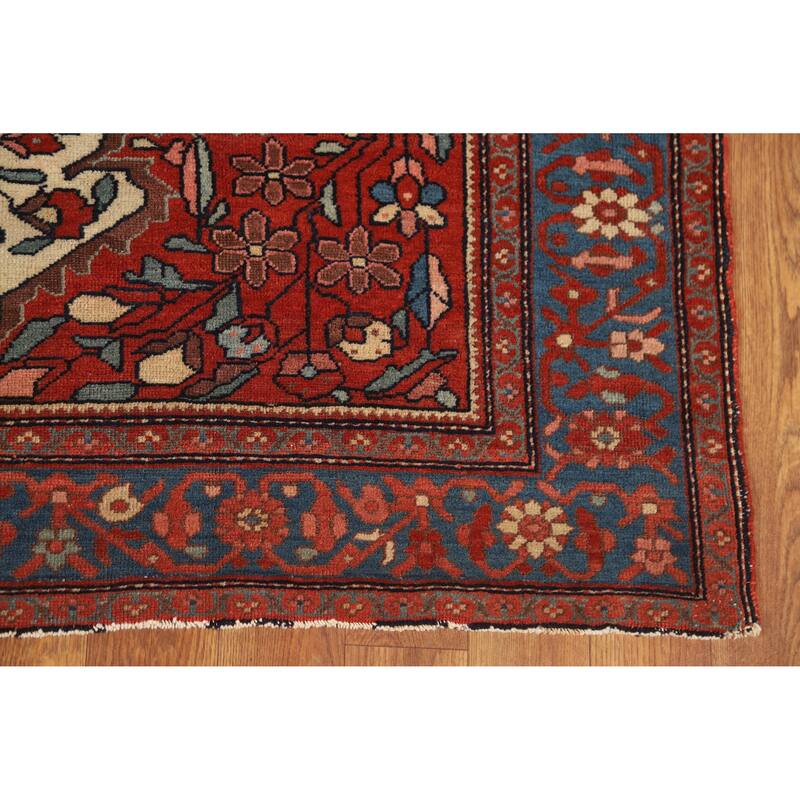 Pre-1900 Antique Sarouk Farahan Persian Rug Hand-Knotted Wool Carpet - 4'3" x 6'2"