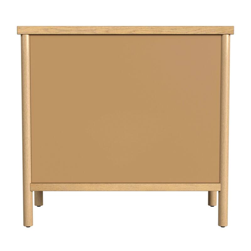 Lennon 3 Drawer Rounded Leg Wood Dresser