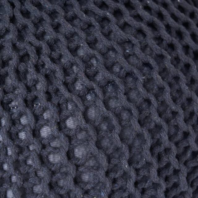 Abena Knitted Cotton Pouf by Christopher Knight Home