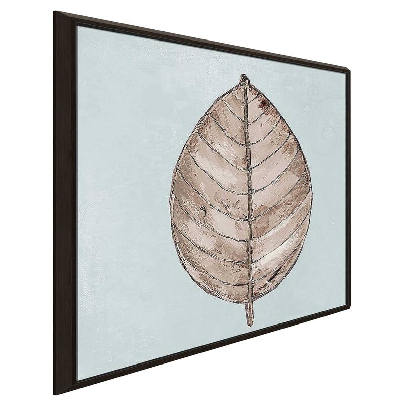 "Neutral New Leaf III" Print on Floating Canvas