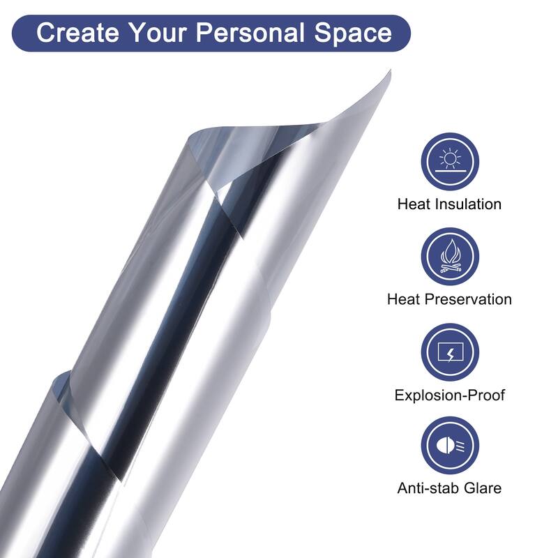 Window Film Sun Light Blocking Film One Way Glass Covering Protection