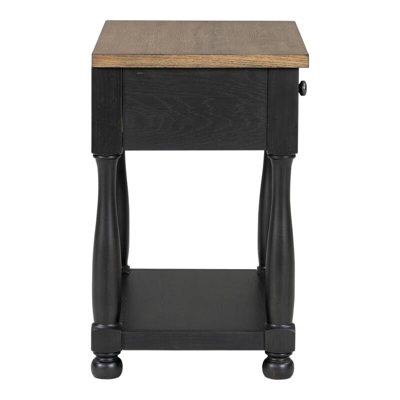 Furniture of America Lucan I 6-Piece Farmhouse Black Solid Wood Panel Bedroom Set
