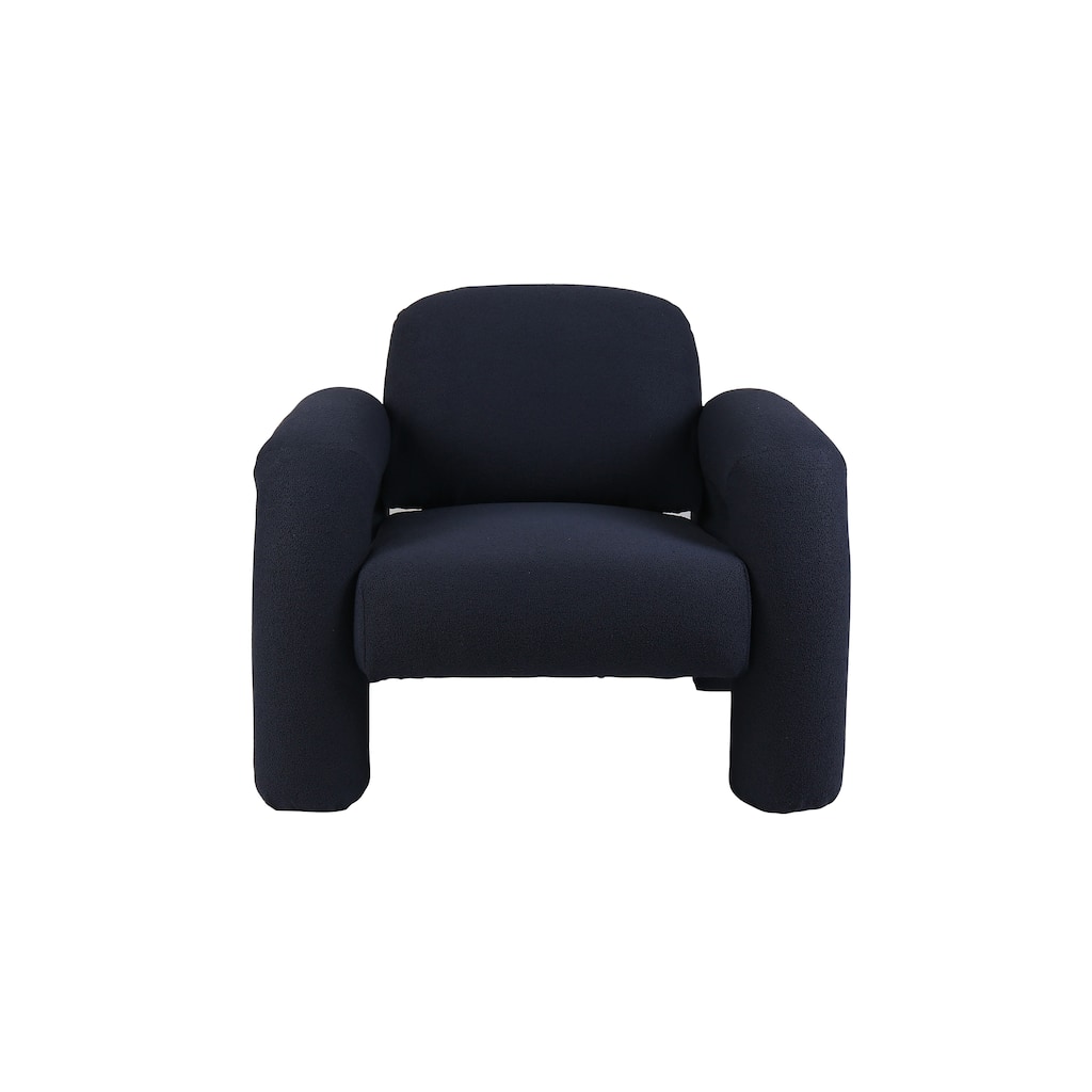 Chenille Fabric Upholstered Chair - 35.63"L x 31.88"W x 29.5"H