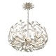 preview thumbnail 4 of 3, Broche 5 Light Antique Silver Chandelier
