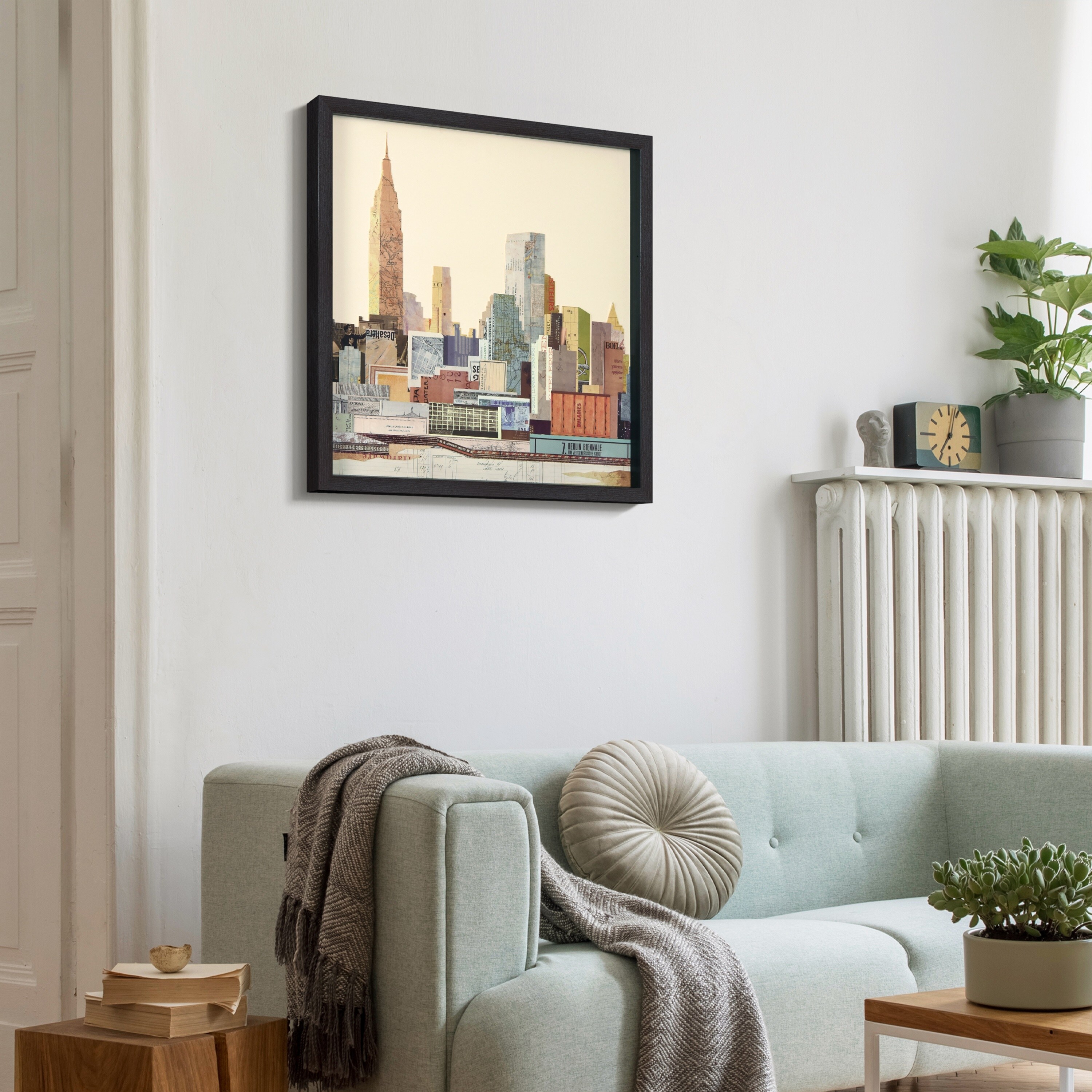 New York City Skyline C' Alex Zeng's dimensional collage, under