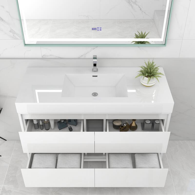 Morava 48" Floating Vanity with Single Sink - 48