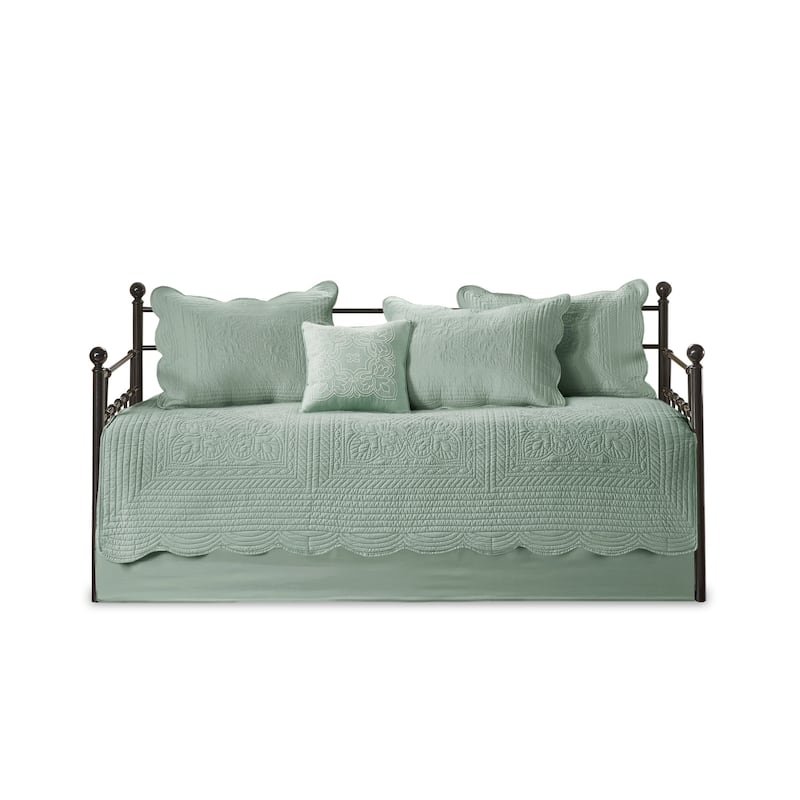 Madison Park Venice 6 Piece Scalloped Edge Daybed Cover Set