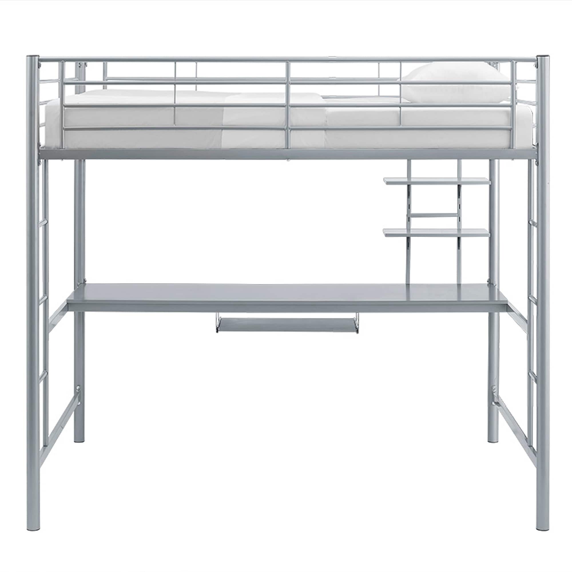 Taylor & olive abner black metal full size sales loft bed