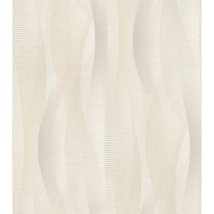 Advantage Currin Neutral Wave Wallpaper - Beige