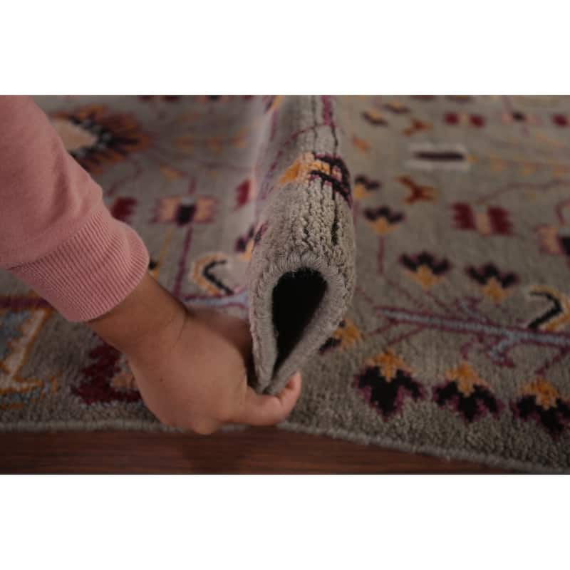 Tribal Geometric Kazak Oriental Runner Rug Hand-Knotted Wool Carpet - 3'1"x 10'3"