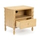 preview thumbnail 15 of 39, Max and Lily Jenny Lind Nightstand with 1 Drawer and Charging Station