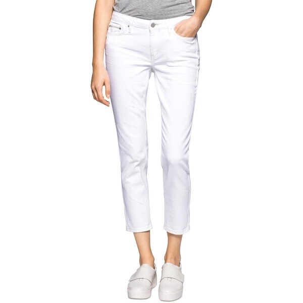 calvin klein white skinny jeans