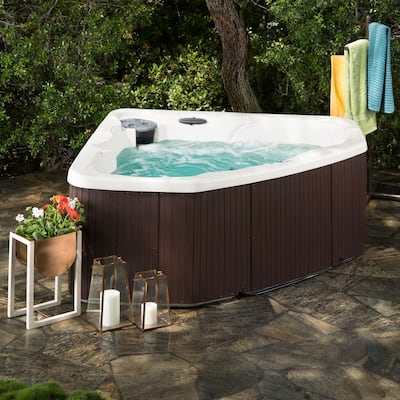 Lifesmart LS300 Plus 2-Person 17-Jet 110v Plug and Play Spa with Underwater LED Light