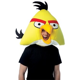 Yellow Angry Birds Headpiece Mask For Halloween Costume Standard One Size