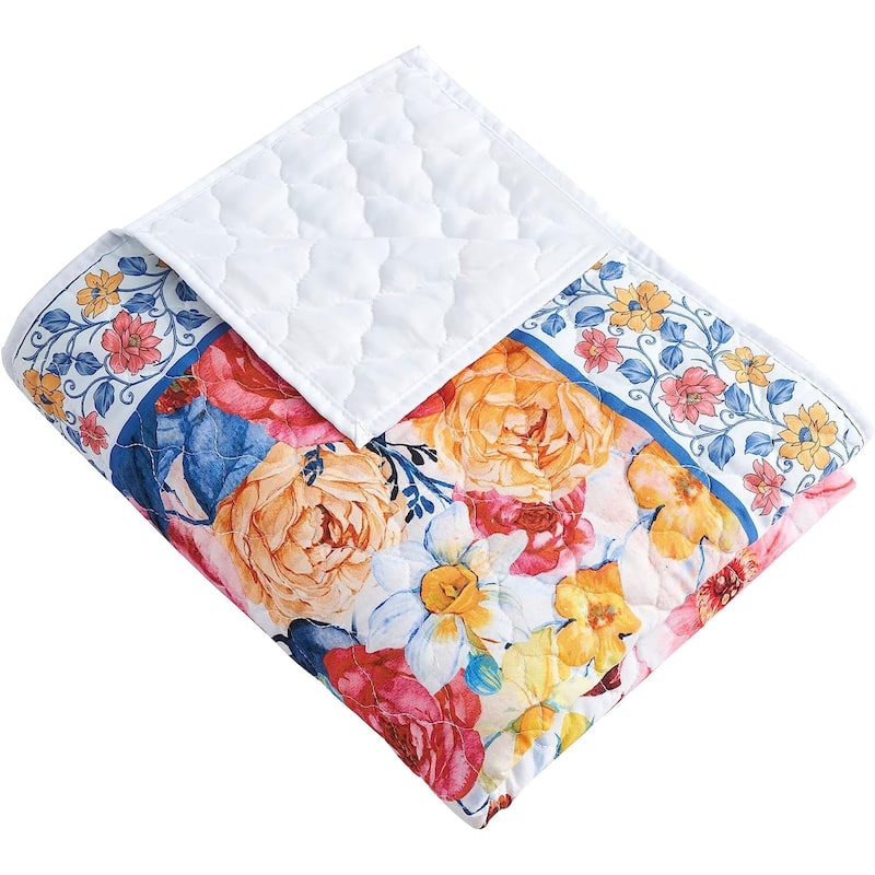 Barefoot Bungalow Garden Peacock Throw Blanket and Home Decor Tapestry