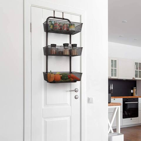 Over the Door 3-Tier Basket Organizer