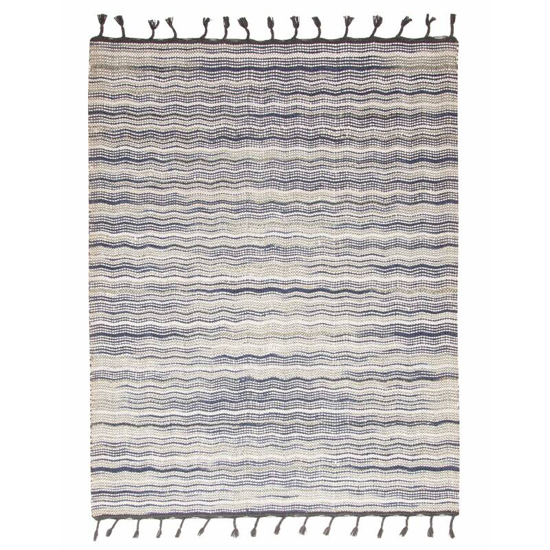 ECARPETGALLERY Braid weave Sienna Charcoal Wool Rug - 5'10 x 7'6