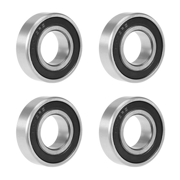 6003-2RS Deep Groove Ball Bearing 17x35x10mm Double Sealed Chrome Bearings 4Pcs - 4 Pack - 6003-2RS (17*35*10)