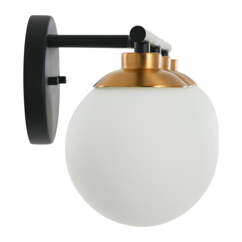 Robert Stevenson Lighting Lorne - Metal and Frosted Glass Vanity Light