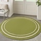 preview thumbnail 28 of 63, Nourison Essentials Indoor/Outdoor Solid Area Rug 4' Round - Green/Ivory