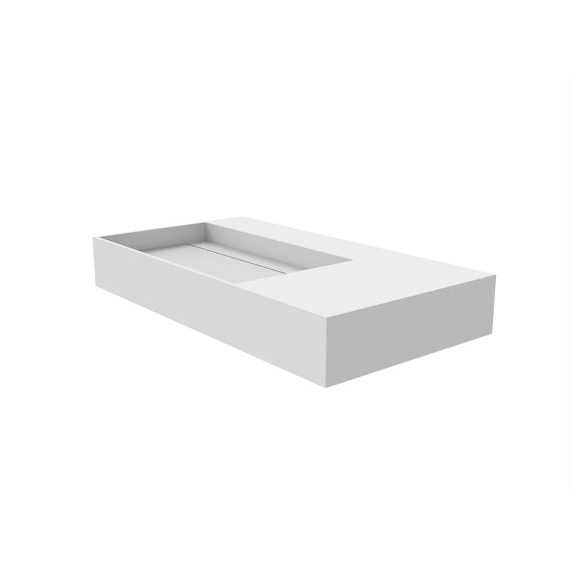 Juniper Stone Solid Surface Wall-mounted Vessel Sink
