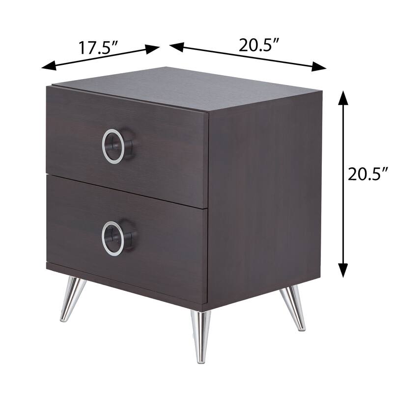 Porter 2-Drawer Rectangular Accent Table