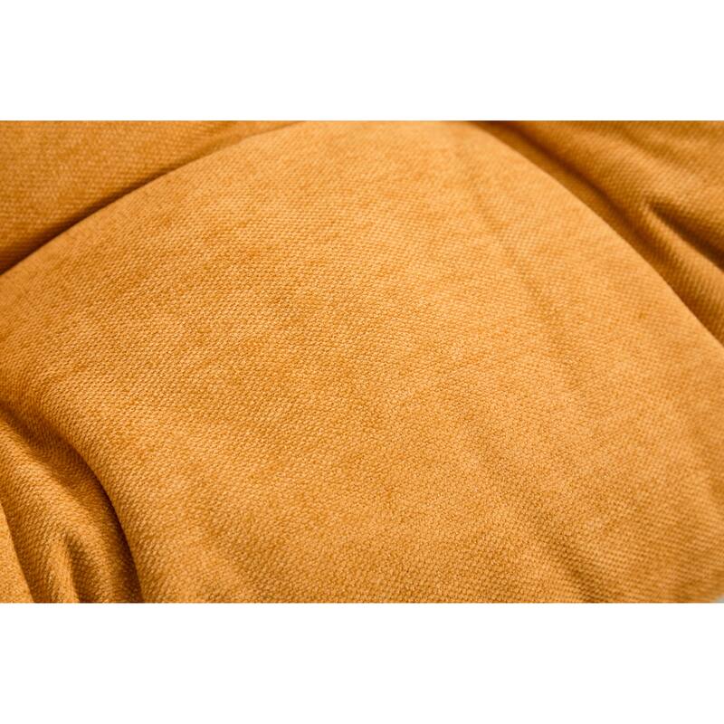 Chenille Swivel Barrel Chair for Living Room