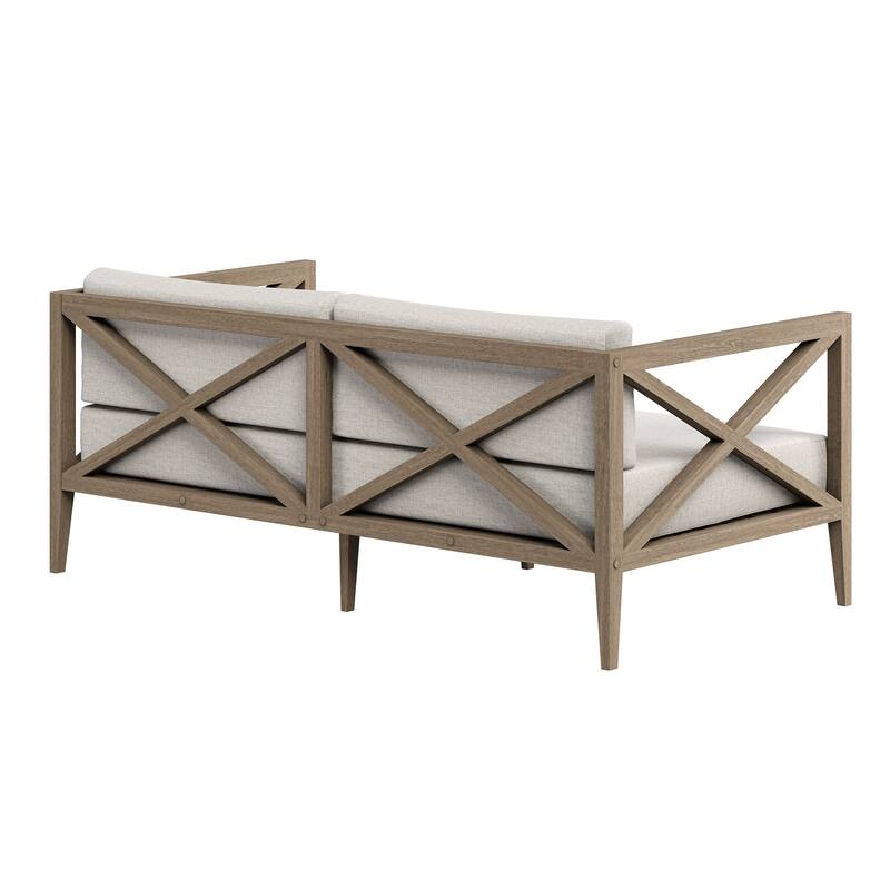 Northlake Outdoor Patio Teak Loveseat